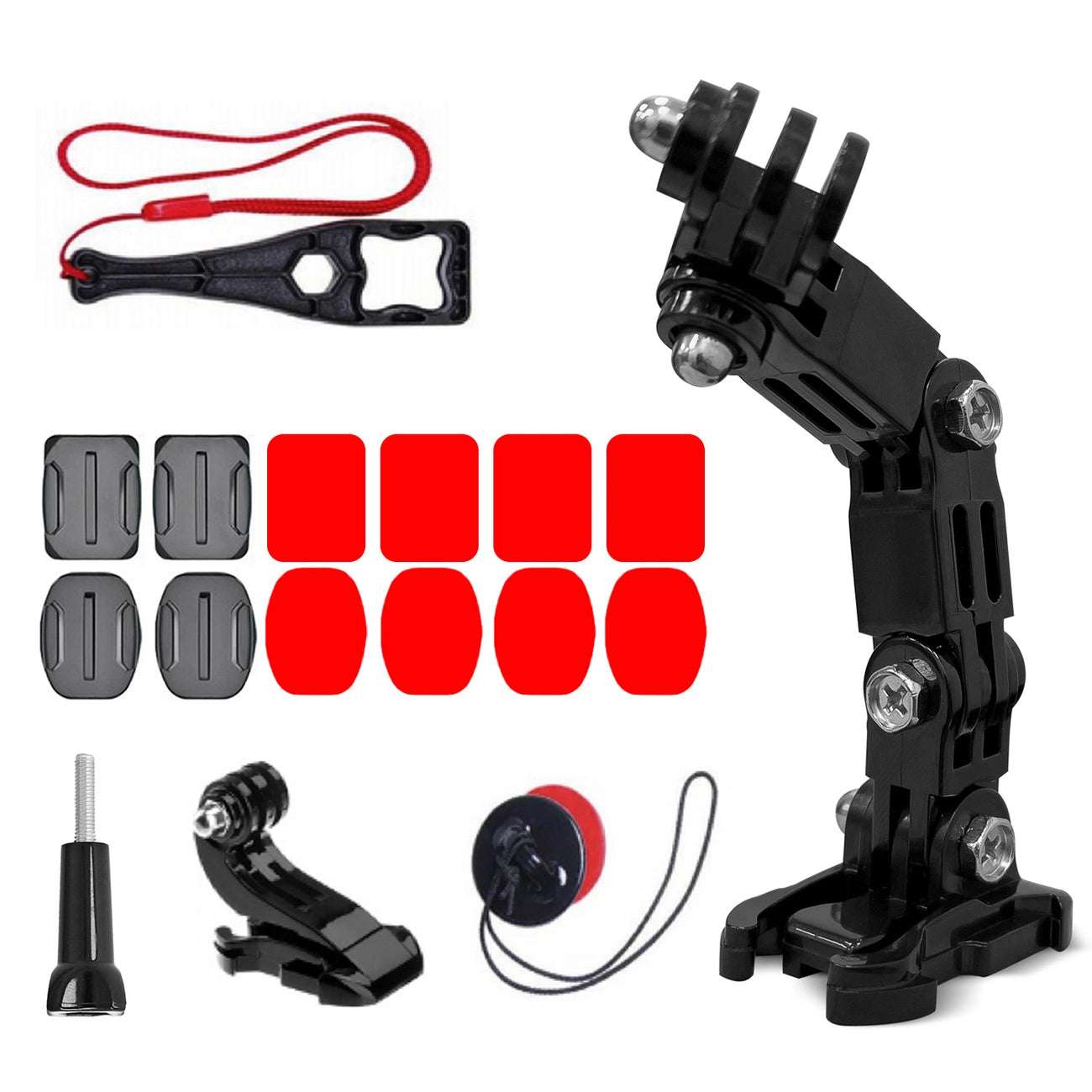 GoPro Helmet Mount Set for DJI, Insta360 & Sports Cameras