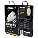 MOONX MC03 20W PD Ladegerät USB-C Netzteil inkl. USB-C Kabel Weiß - MIZO.at