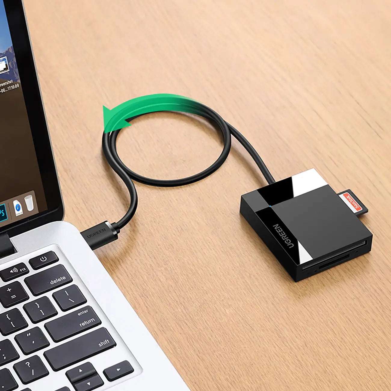 UGREEN Memory Card Reader CR125 30231 | USB 3.0, 4-in-1, 5Gb/s - MIZO.at