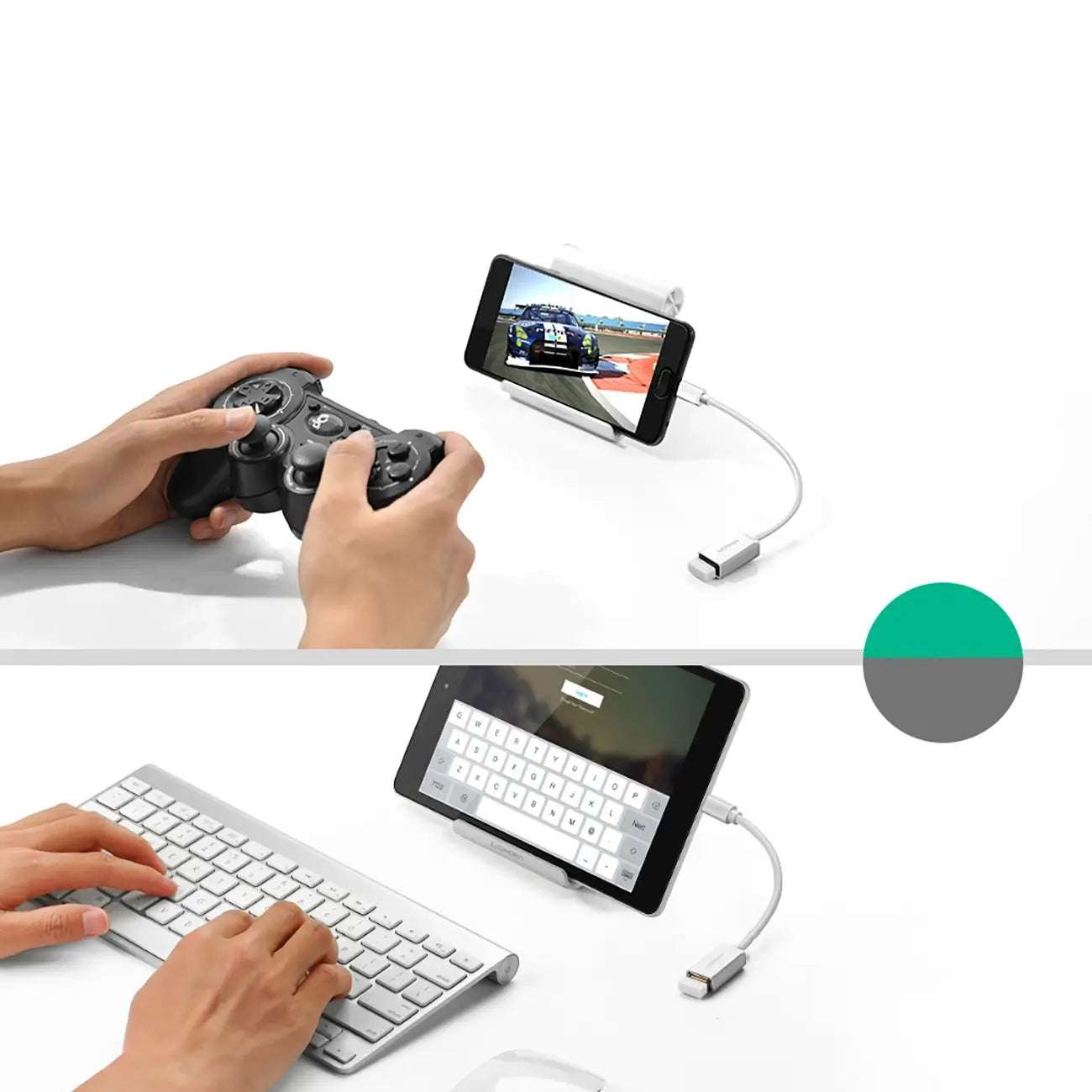 Ugreen US154 USB-A to USB-C OTG Adapter | 5Gbps, White - MIZO.at