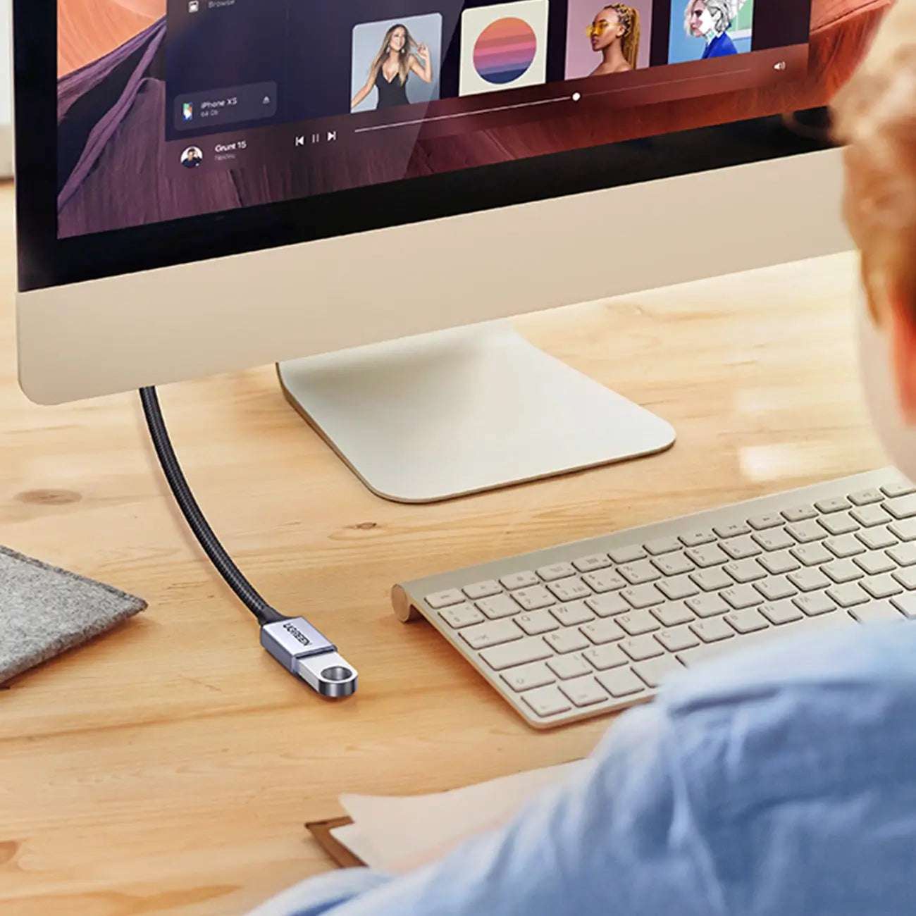 Ugreen USB Extension Cable 3.0 | 5Gb/s, 2m, Gray - MIZO.at