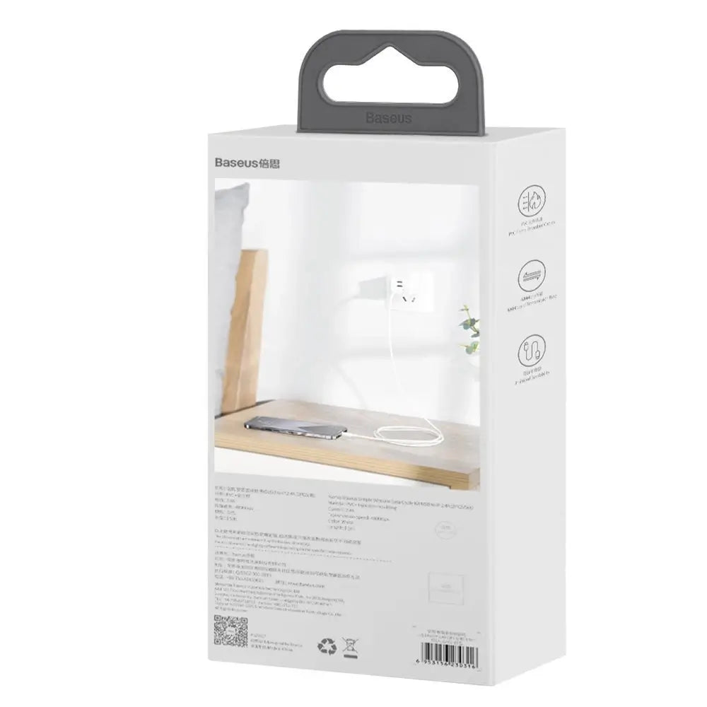 Baseus 2x USB Cable Lightning Fast Charging | Power Delivery 2.4A - MIZO.at