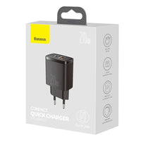 Baseus 2-in-1 Fast Charger | 20W Dual USB Power Adapter - MIZO.at