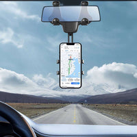 Car Phone Holder for Rearview Mirror | Adjustable & Secure | Black - MIZO.at