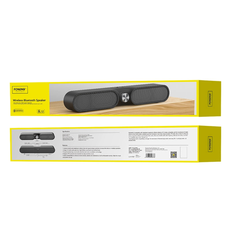 FONENG BL12 Bluetooth Speaker | Portable Wireless Sound, Black - MIZO.at