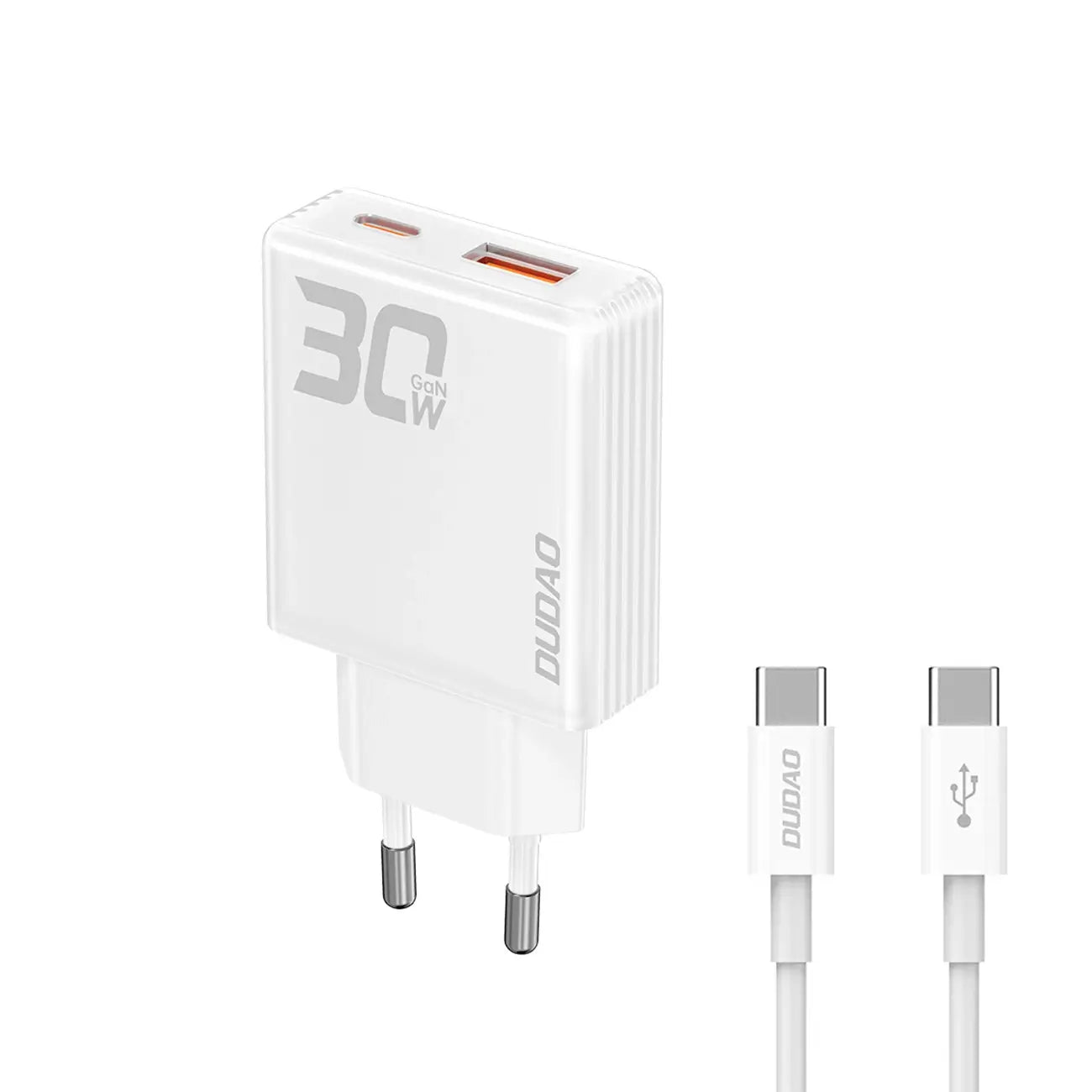 Dudao A30EUT 30W GaN USB-A / USB-C Wall Charger | Compact & Safe - MIZO.at