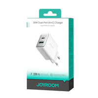 Joyroom JR-TCF15 30W Dual-Port Charger (USB-C & USB-A) | White - MIZO.at