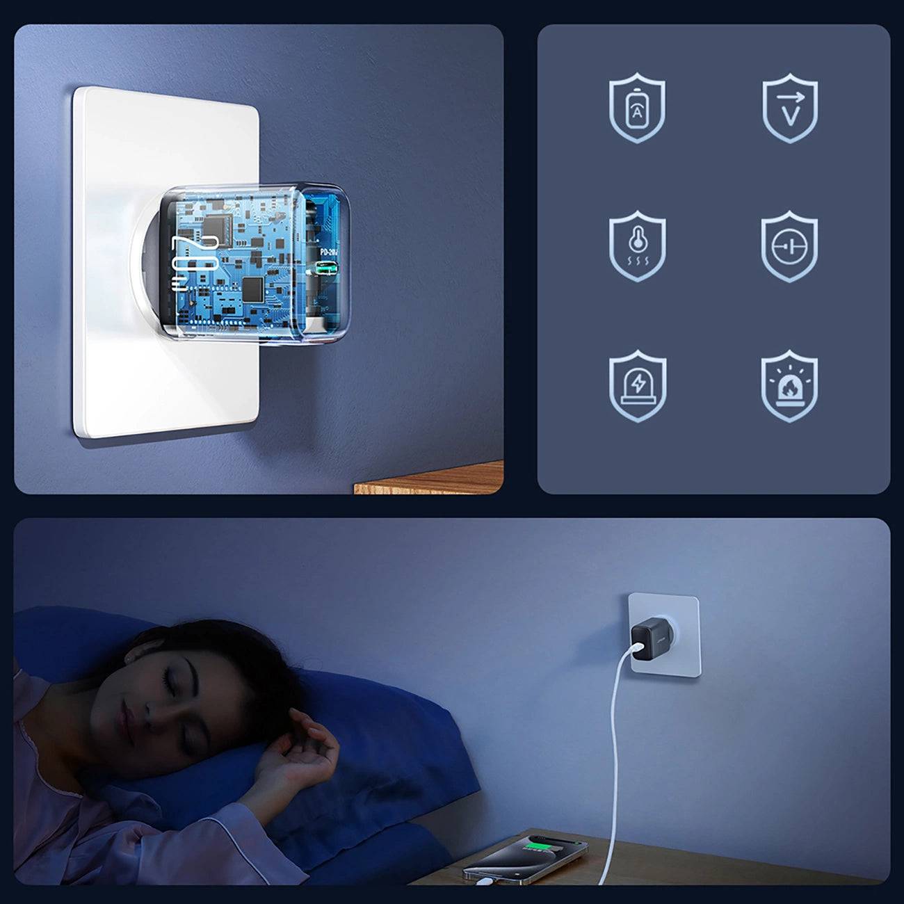 Joyroom JR-TCF20 USB-C PD 20W Charger | Compact & Fast | Black - MIZO.at