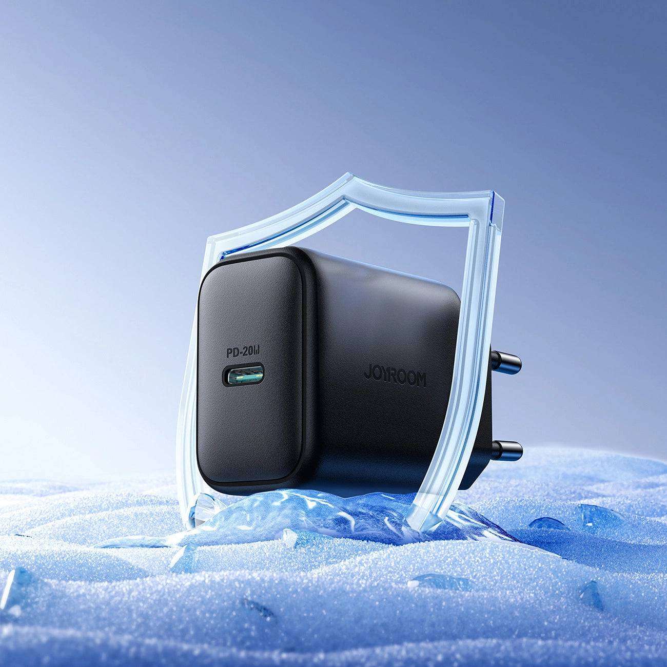 Joyroom JR-TCF20 USB-C PD 20W Charger | Compact & Fast | Black - MIZO.at