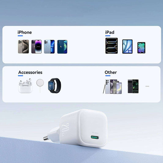 Joyroom 20W GaN USB-C Ladegerät – Power Delivery Mini Fast Charger - MIZO.at