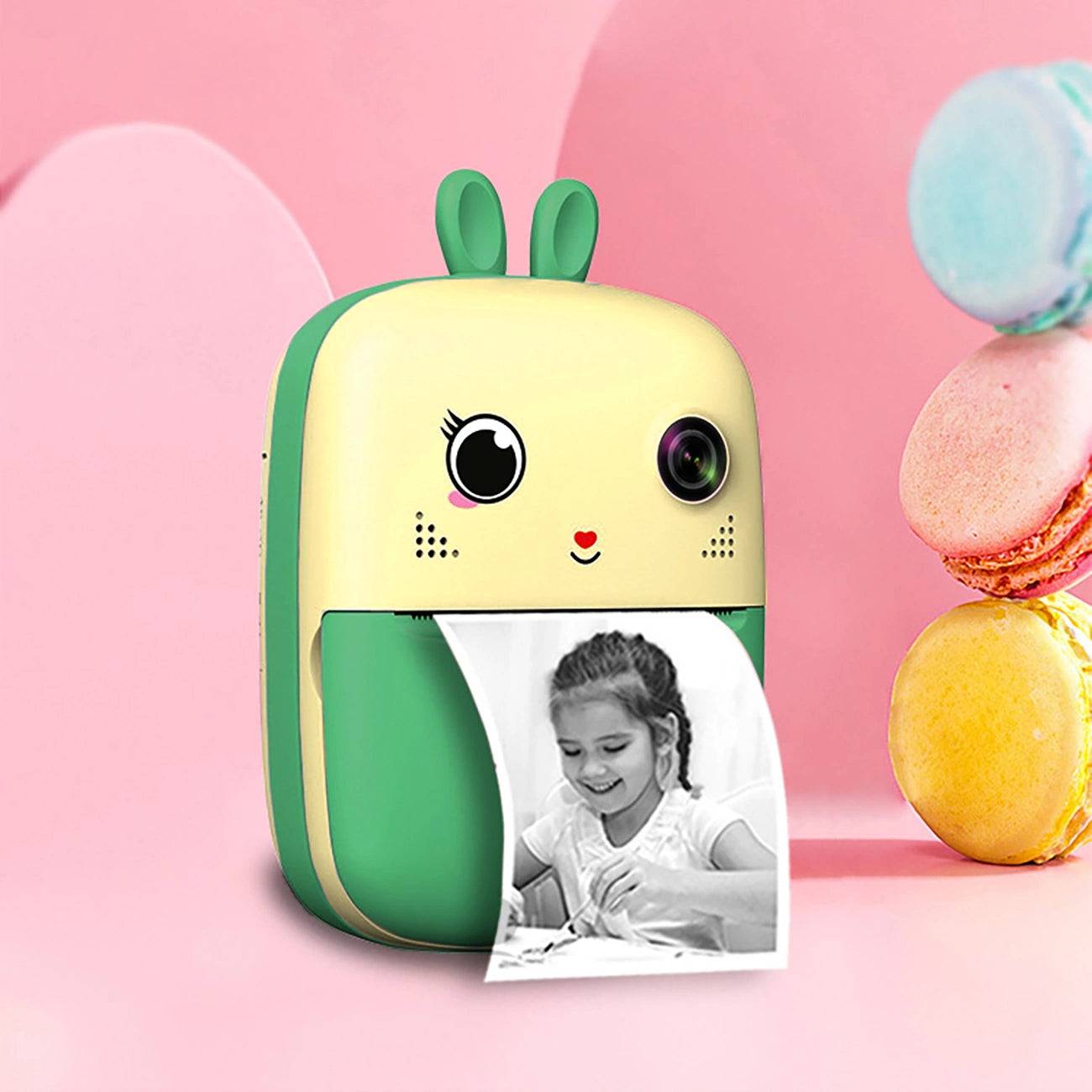Mini Thermal Printer for Kids with Camera and Camcorder | Green - MIZO.at