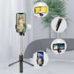 Selfie Stick WR1YXS 0,71 m Stativ mit Rundlampe – Schwarz - MIZO.at