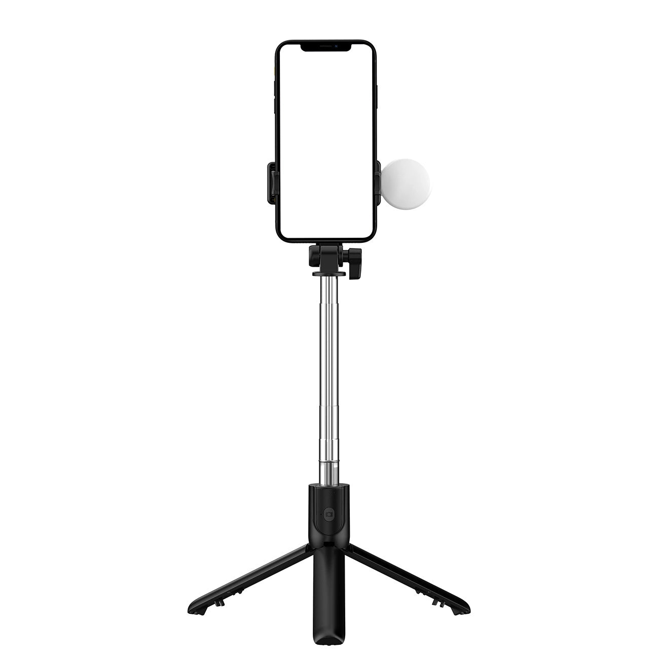 Selfie Stick WR1YXS | 0.71m Tripod with Round Lamp | Black - MIZO.at