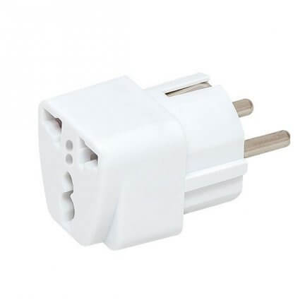 Transition Adapter Plug Connector EN to EU/UK – White Bulk - MIZO.at