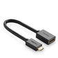 Ugreen Mini HDMI zu HDMI Adapter 4K 60Hz Kabel 22cm - MIZO.at