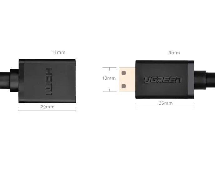 Ugreen Mini HDMI to HDMI Adapter | 4K 60Hz | 22cm - MIZO.at