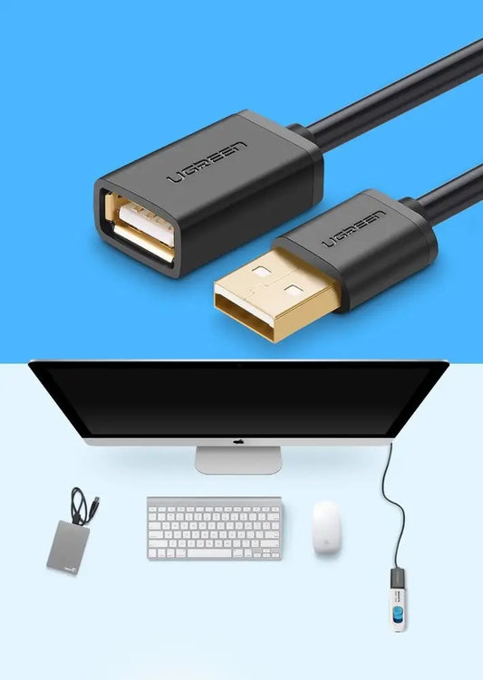 UGREEN USB 3.0 Verlängerungskabel 2m Schwarz - MIZO.at