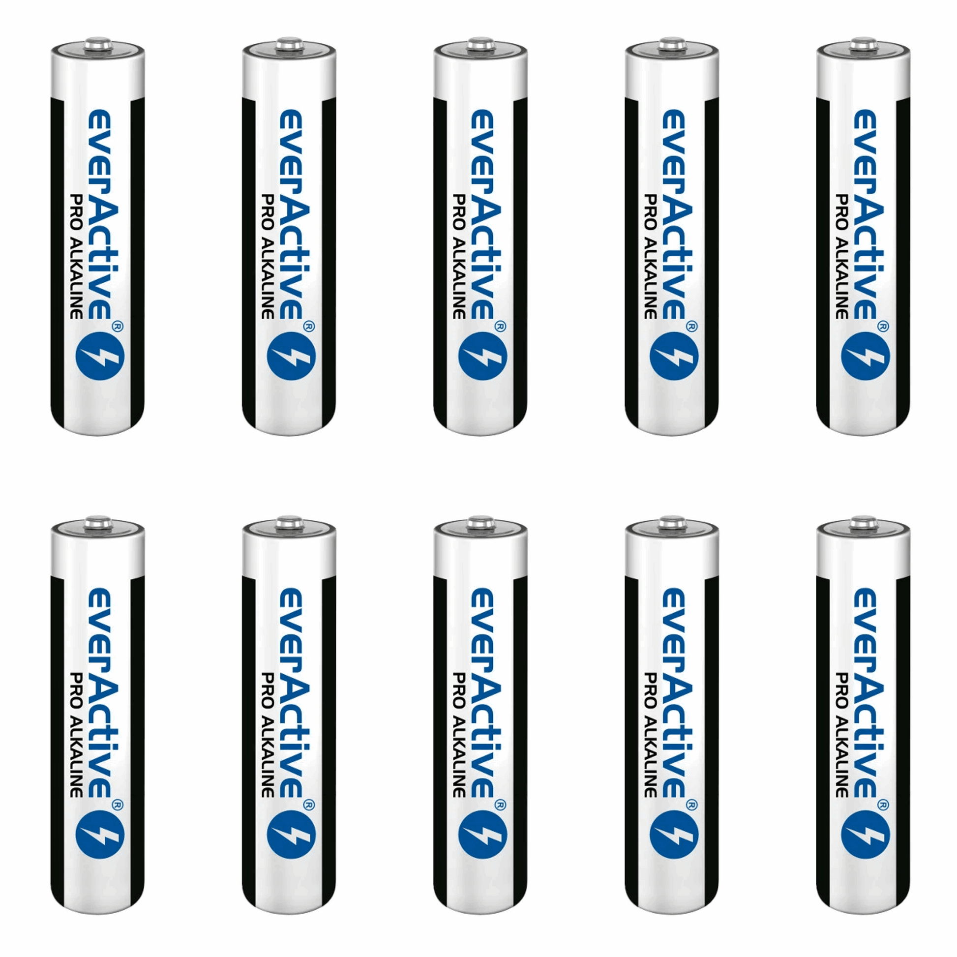 10er Pack everActive Pro AAA LR03 Alkaline Batterien 1,5V - MIZO.at