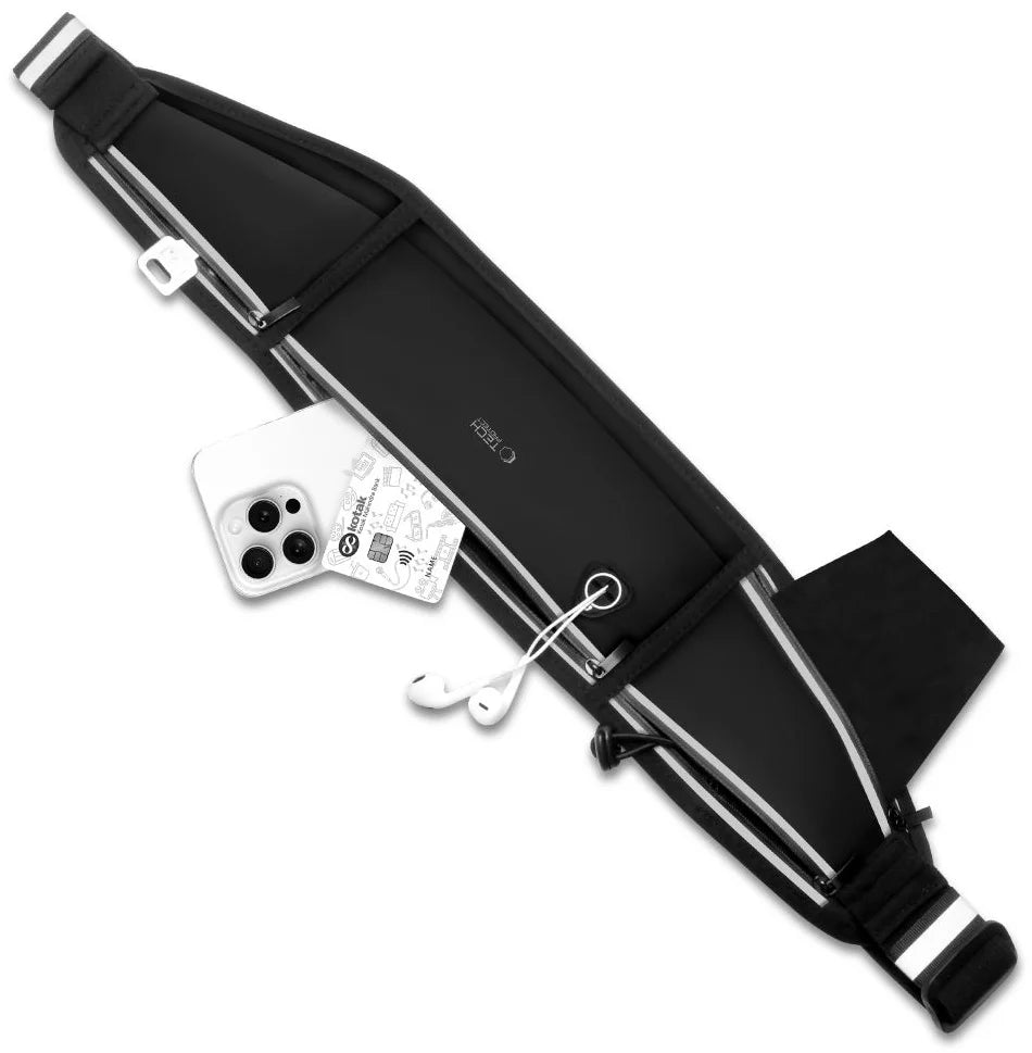 Tech-Protect M3 Sport Waist Bag | Universal, Lightweight, Black - MIZO.at