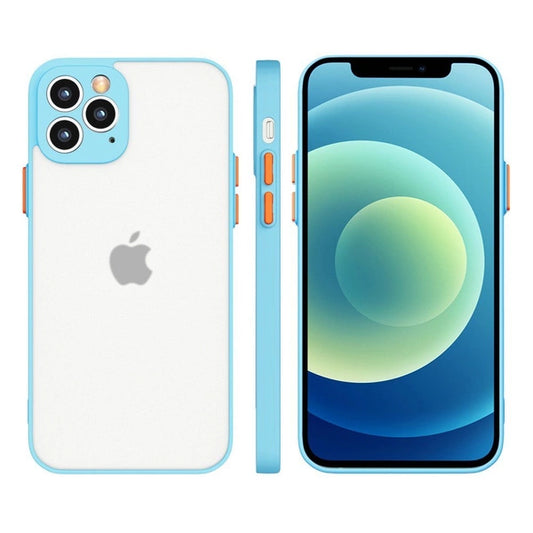 iPhone 12 Pro Max Milky Case Blau – Flexible Silikon Cover - MIZO.at