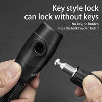 Rockbros 3230002001 Bicycle Lock | Key & Combination, Black - MIZO.at