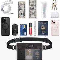 Tech-Protect UWP10 Waterproof Pouch | 10" Universal, Black/Clear - MIZO.at