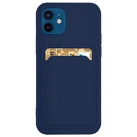 Samsung S22 Ultra Wallet Case Marineblau – Silikon Kartenfach Schutzhülle - MIZO.at