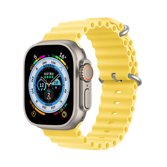 Dux Ducis Oceanwave Silikon Band Apple Watch Gelb - MIZO.at