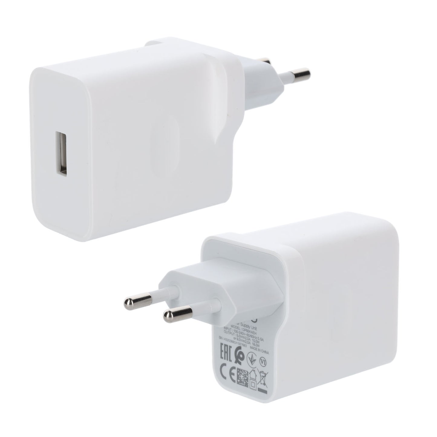 Original Oppo Travel Charger 18W, White - MIZO.at