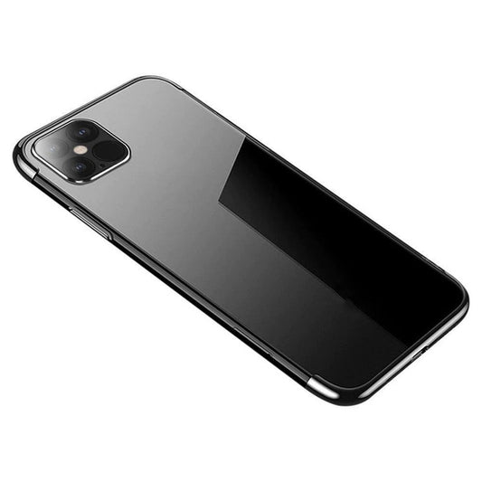 Samsung S22 Clear Case Schwarz – Metallic Frame TPU Gel Schutzhülle - MIZO.at