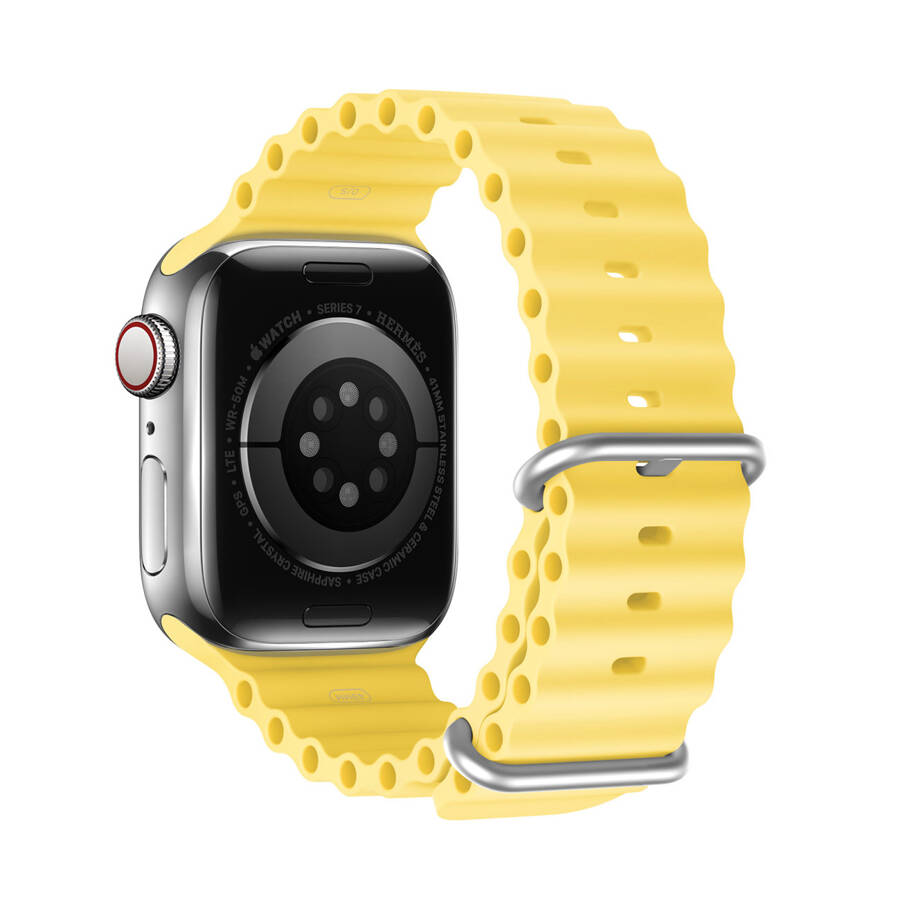 Dux Ducis OceanWave Silicone Band | Yellow, Apple Watch 45/44/42mm - MIZO.at