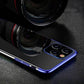 Samsung S22 Clear Case Schwarz – Metallic Frame TPU Gel Schutzhülle - MIZO.at