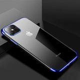 Samsung S22 Clear Case Blau – Metallic Frame TPU Gel Schutzhülle - MIZO.at
