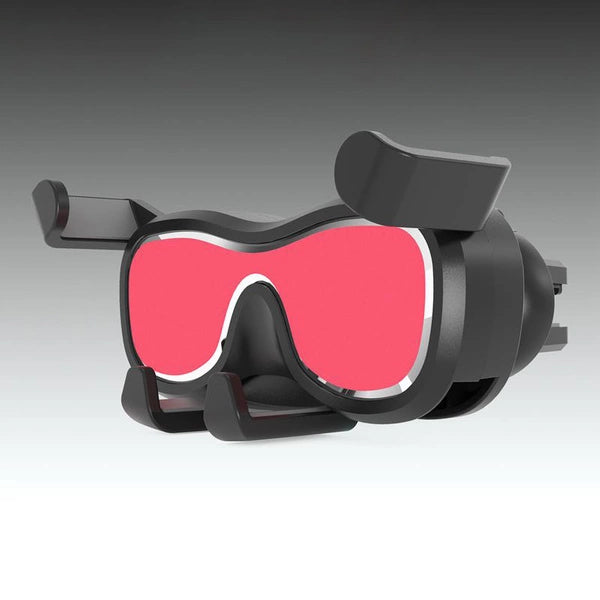 Car Air Vent Phone Holder | Silver Mechanical Clamp with Air Freshener - MIZO.at