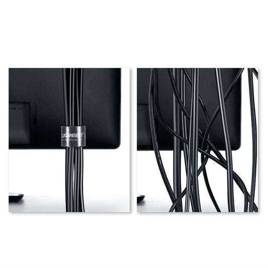 Ugreen Kabel Organizer 2m – Velcro Kabelmanagement Tape Schwarz - MIZO.at