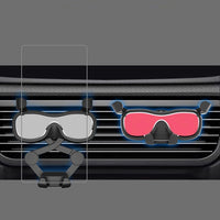 Car Air Vent Phone Holder | Silver Mechanical Clamp with Air Freshener - MIZO.at