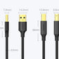 Ugreen USB Typ B Drucker Kabel – Hochgeschwindigkeit 480Mbps 1,5m - MIZO.at