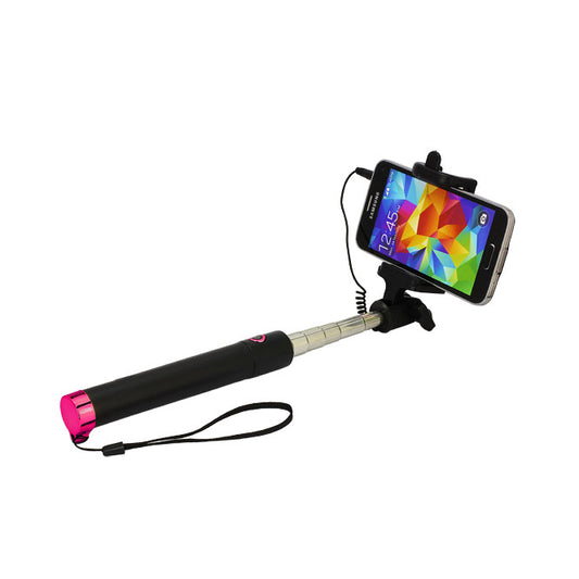 PT Line Wired Selfie Stick – Pink, bis 78 cm Auszug - MIZO.at
