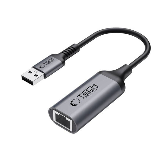Tech-Protect UltraBoost Gigabit LAN Adapter USB 3.0, Schwarz - MIZO.at