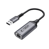 Tech-Protect UltraBoost Gigabit LAN Adapter USB 3.0, Schwarz - MIZO.at