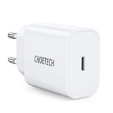 CHOETECH Q5004 20W USB-C PD Schnellladeadapter – Weiß - MIZO.at