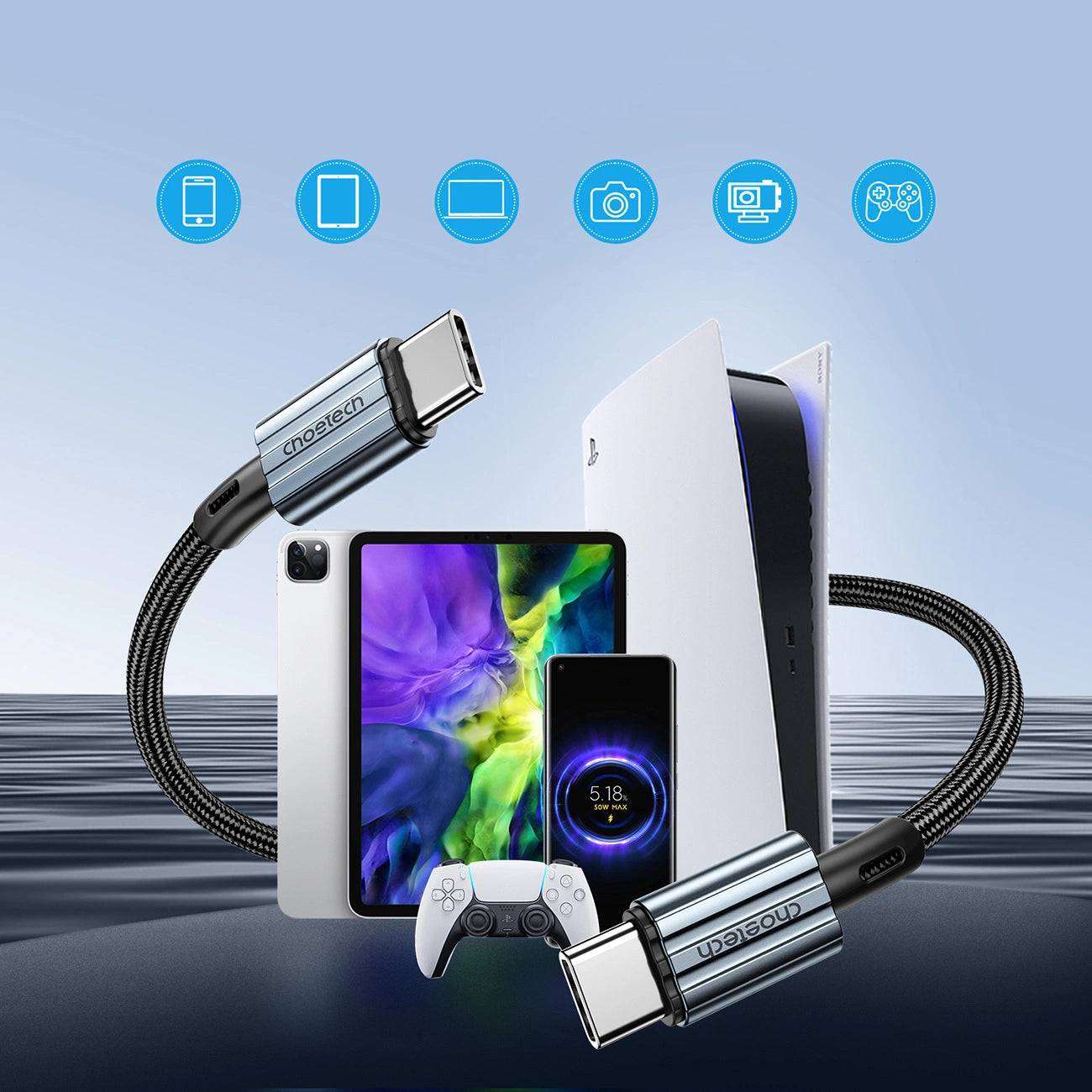 Choetech USB-C to USB-C PD 60W Cable | Fast Charging, Durable - MIZO.at