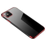 Xiaomi Mi 11 Case Rot – TPU mit Metallrahmen transparent - MIZO.at