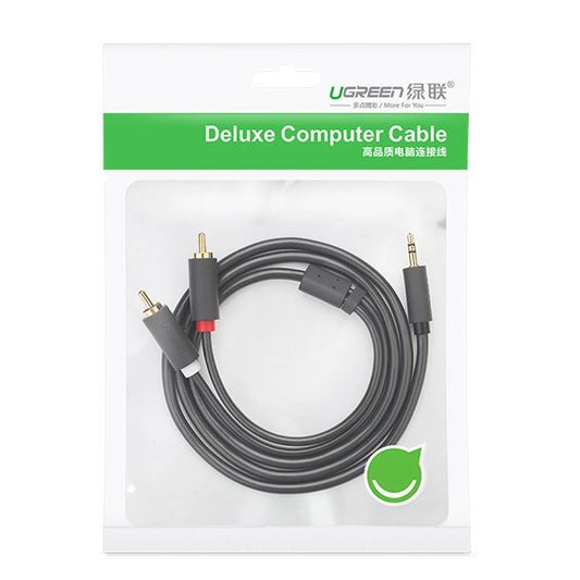 Ugreen 3,5mm zu 2 RCA Audio Kabel – 25cm Vergoldet AV102 Premium - MIZO.at