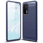 Huawei P40 Carbon Case – Blau Kohlefaser Flexible Hülle Schlank - MIZO.at
