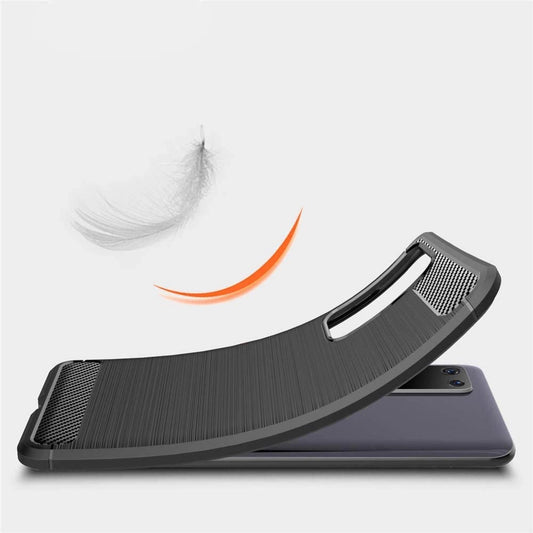 Huawei P40 Carbon Case – Blau Kohlefaser Flexible Hülle Schlank - MIZO.at