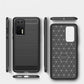 Huawei P40 Carbon Case – Blau Kohlefaser Flexible Hülle Schlank - MIZO.at