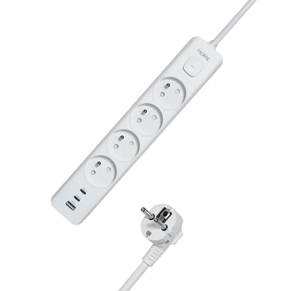 MORRE M406 Steckdosenleiste 4-fach + 3x USB | 1,5 m - MIZO.at