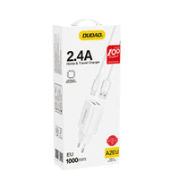 Dudao Dual USB Wall Charger - 2.4A Fast Charging EU Travel Adapter - MIZO.at