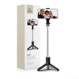 Tech-Protect L02S Selfie-Stick mit Stativ & Fernbedienung – Schwarz - MIZO.at